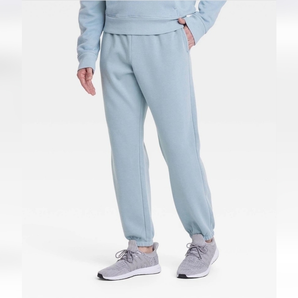 All In Motion Jogger Pants Blue Cotton Fleece XXL